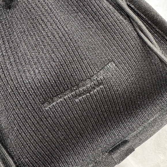 Alexanderwang | Small Metallic Rib-Knit Shoulder Bag - Picture 2 of 6